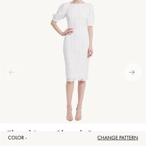Badgley Mishka Floral Lace Sheath Dress Wedding/Cocktail/Christening/Graduation